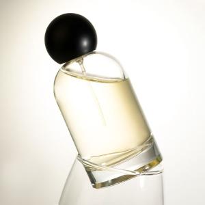 100ml Cylinder Cosmetic Dispenser Glass Perfume Bottles with Ball Cap