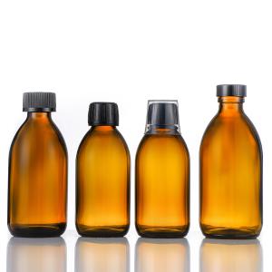 200ml 250ml Round Empty Glass Syrup Bottles,Medical Liquid Glass Bottle