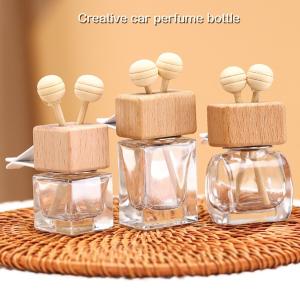 product image 10ml Transparent Glass Car Aromatherapy Bottle for Cosmetic Use SK-CADB005