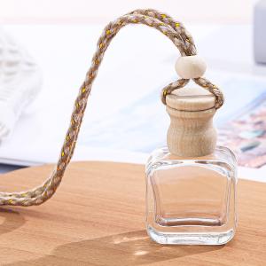 product image 10ml Square Perfume Glass Bottle Empty Hanging Car Diffuser Bottle SK-CADB009