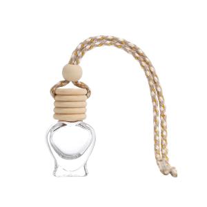 product image 5ml Heart Shaped Glass Perfume Bottles,Car Hanging Glass Bottle SK-CADB016