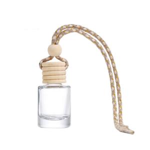 product image 8ml Car Diffuser Bottle with Wooden Stopper Transparent Fragrant Odor Removal Deodorize SK-CADB024
