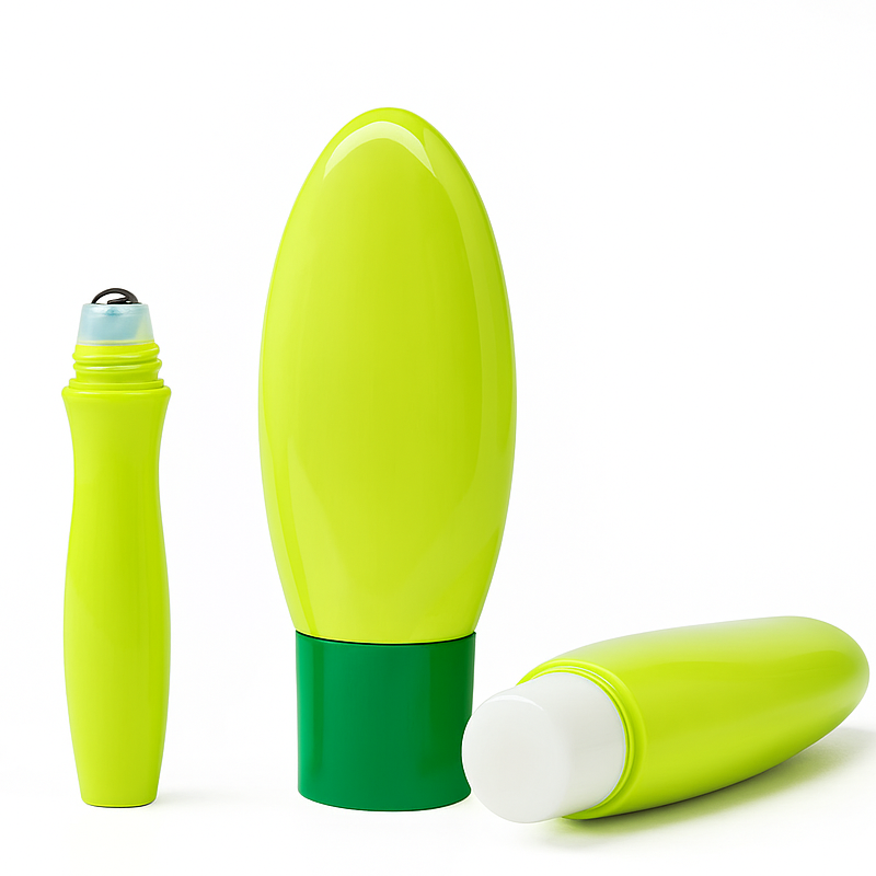 5ml 10ml 15ml Luxury PET Plastic Roll on Bottles with Caps