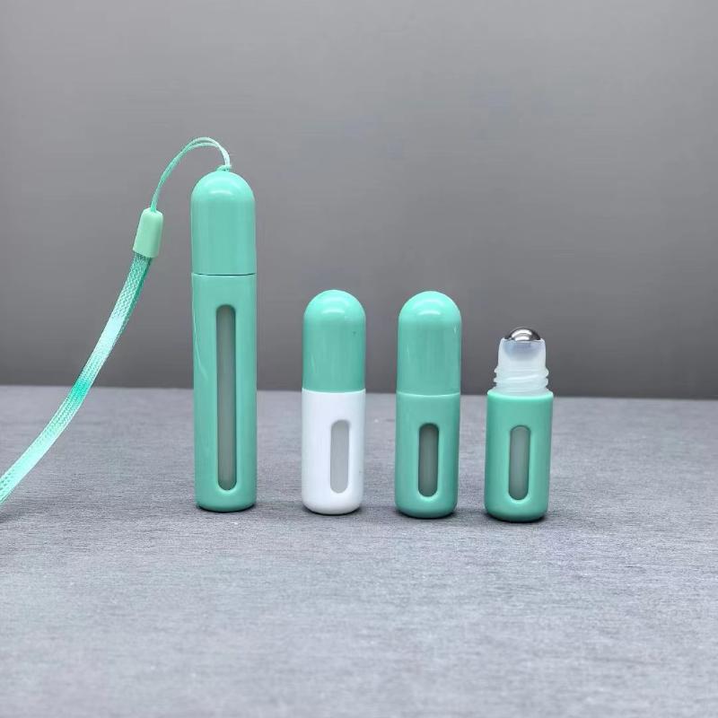 5ml 10ml 15ml Perfume Oil Stainless Steel Roll on Plastics Bottle