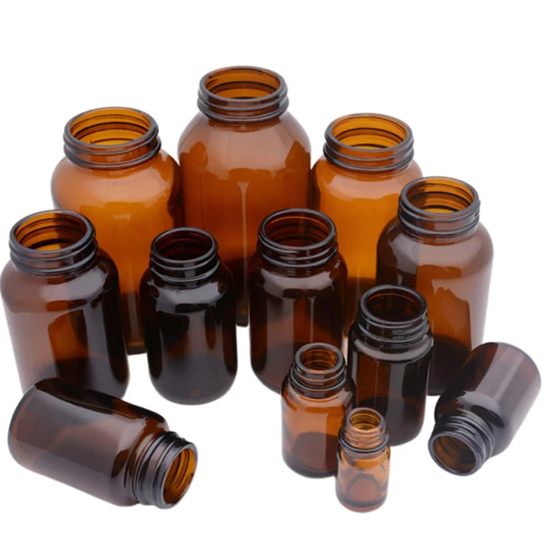 Wide Mouth Glass Bottle
