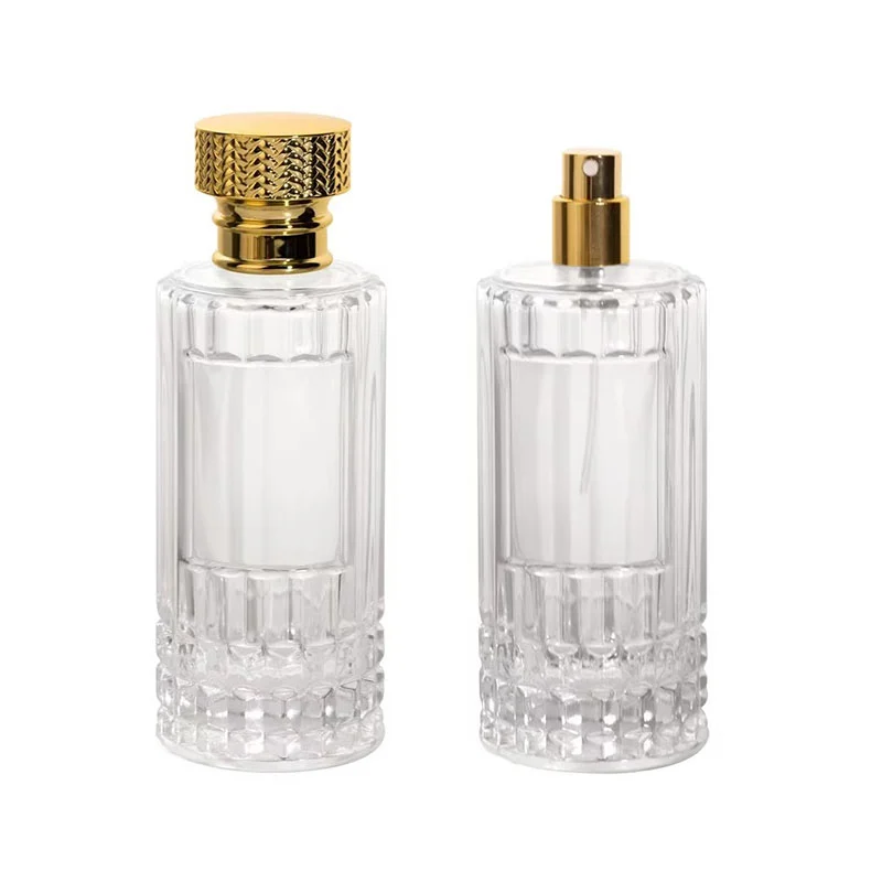 100ml Cylinder Atomizer Perfume Glass Bottle with Sprayer Pump