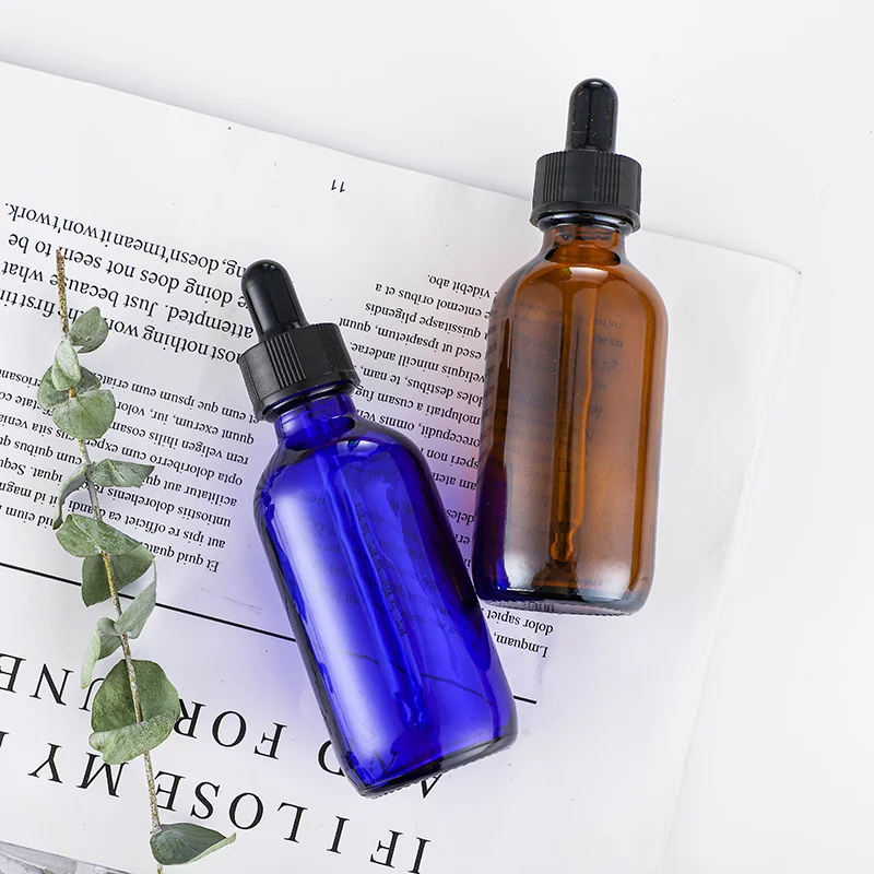 Amber Empty Glass Dropper Bottles,18mm Essential Oil Bottle
