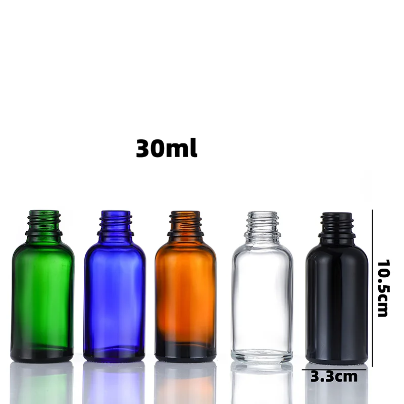 Amber Empty Glass Dropper Bottles,18mm Essential Oil Bottle