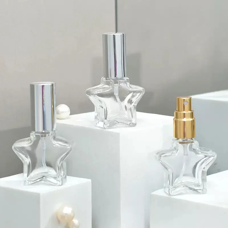 product image 8ml Five-pointed Star Shape clear Roller Glass Sprayer Bottles SK-MNGB001