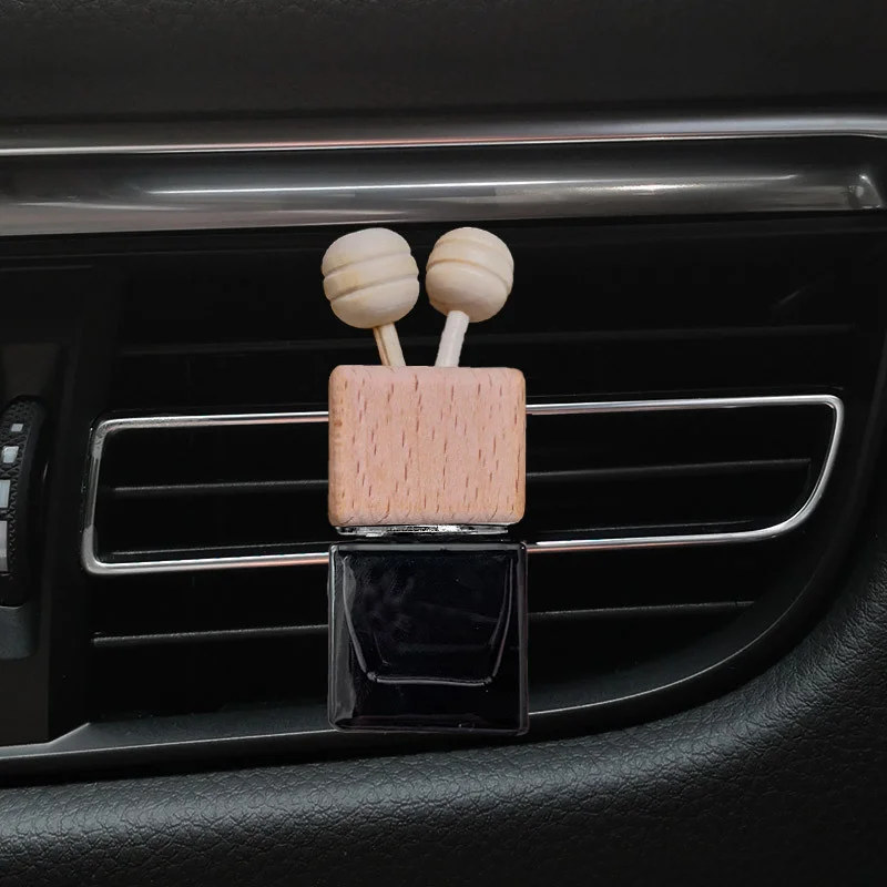 Car air Freshener Vent Clip Empty Essential Oil Perfume Glass Bottles for Diffuser