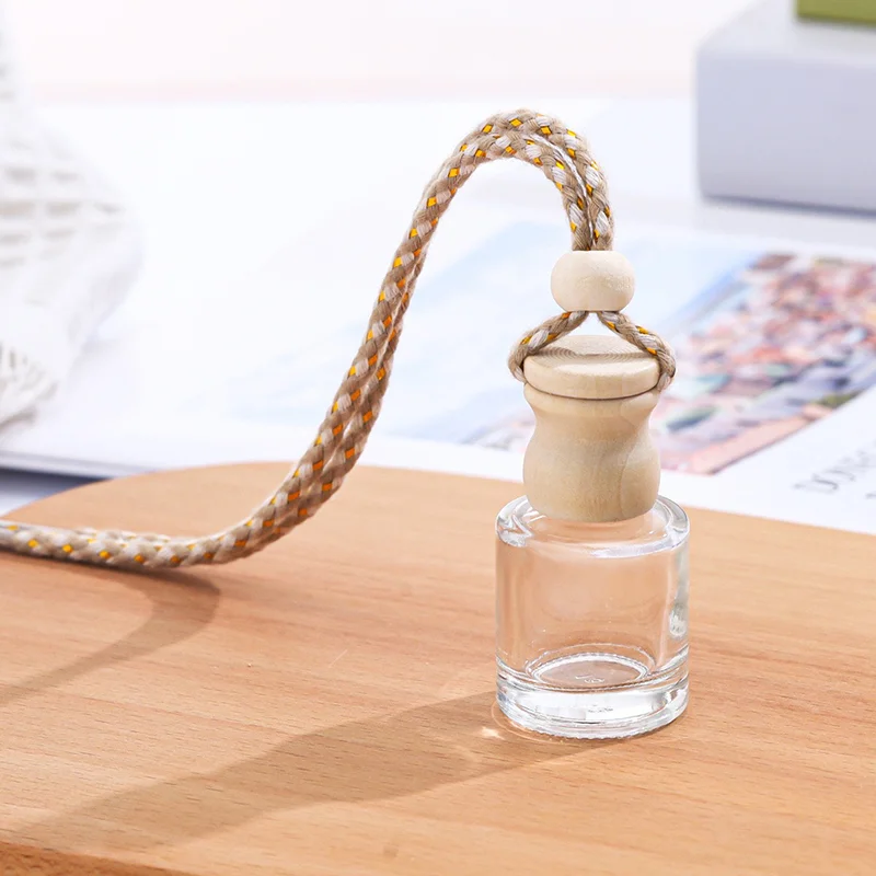 5ml Portable Glass Mini Perfume Bottle Aromatherapy Car Hanging Perfume Diffuser Bottles