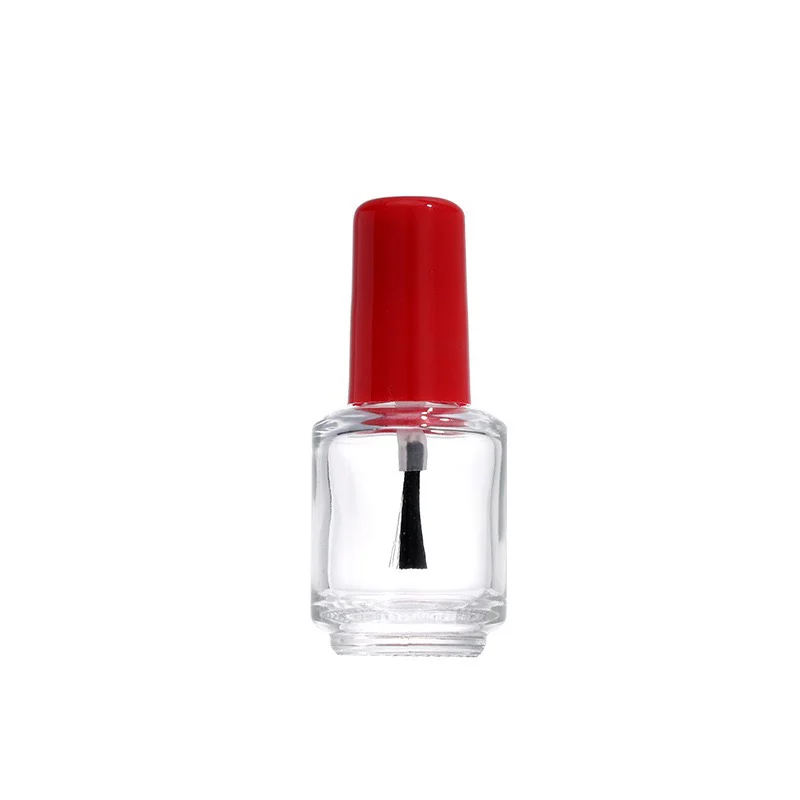 product image Clear Cylinder 8ml Glass Nail Polish Bottle with Brush Empty Nail Gel Bottles SK-NPGB004