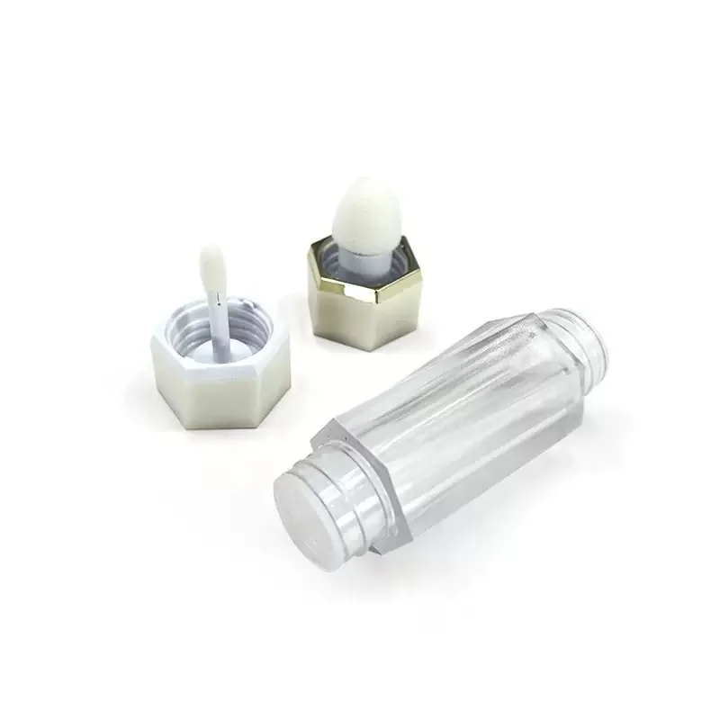 Unique 8ML Purple Double-Ended Blush and Lip Gloss Tube 6ML New Plastic Cosmetic Packaging Tubes