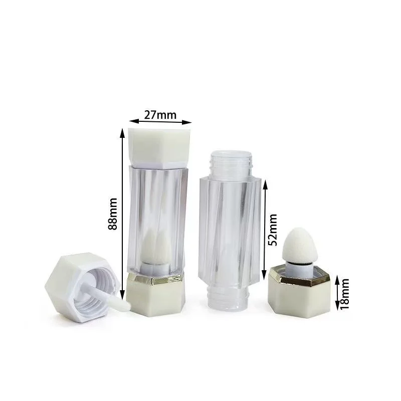 Unique 8ML Purple Double-Ended Blush and Lip Gloss Tube 6ML New Plastic Cosmetic Packaging Tubes