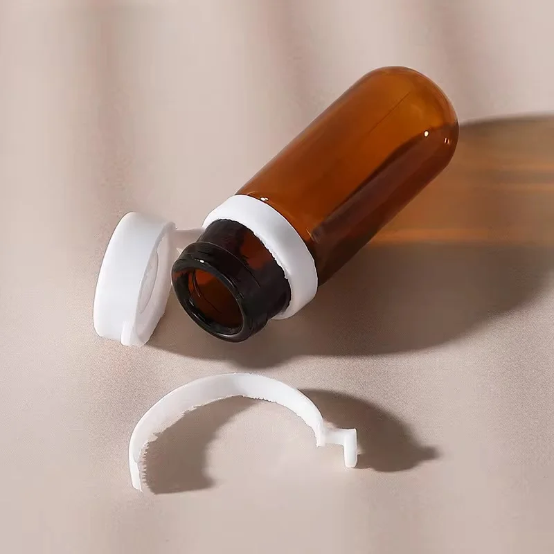 2ml Small Fine Oil Bottle Light Amber Round Bottle Glass Vial,5ml Essential Oil Tube Bottles with Cap