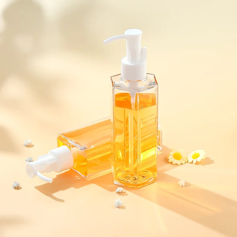200ml PETG Clear Lotion Comes in 150ml Skin Care Pressure Pump Face Wash Baby Bottle