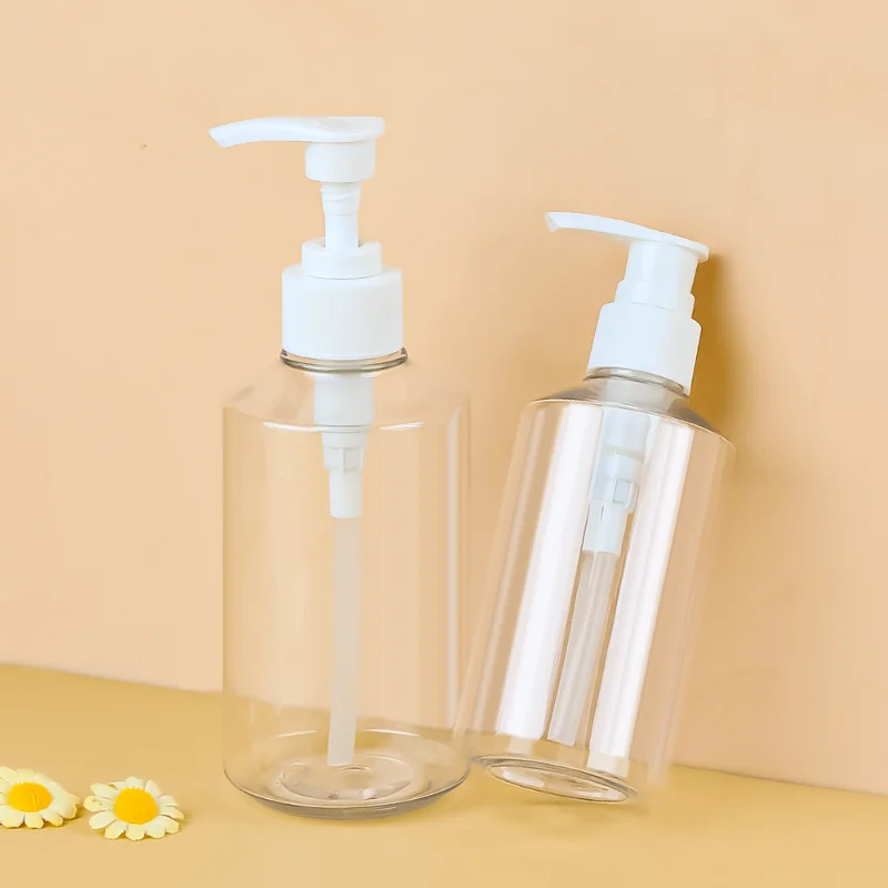 200ml Transparent Empty Bottles 500ml Body Plastic Lotion Pump Bottle for Shampoo