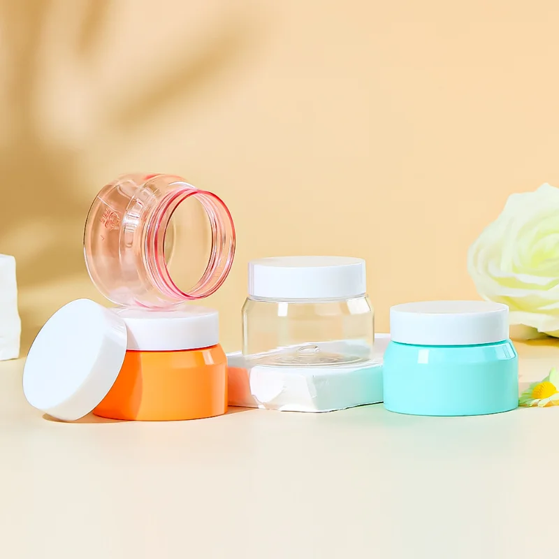 Custom Color 150ML 200ML PET Empty Skin Care Cosmetic Cleansing Balm Body Face Scrub Mud Mask Cream Jar