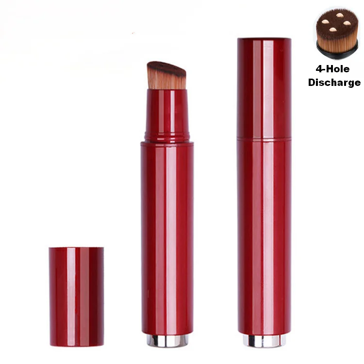 product image Custom Logo 20ML Flat Brush Refillable Liquid Foundation Pump Cosmetics Applicators Concealer Loose Powder Makeup Brush Container TP-HHB025