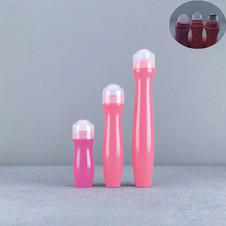 5ML 10ML 15ML White PET Plastic Roll-On Bottle with Steel Bead for Skin Care Serum Lotion Eye Cream Packaging Screen Printing