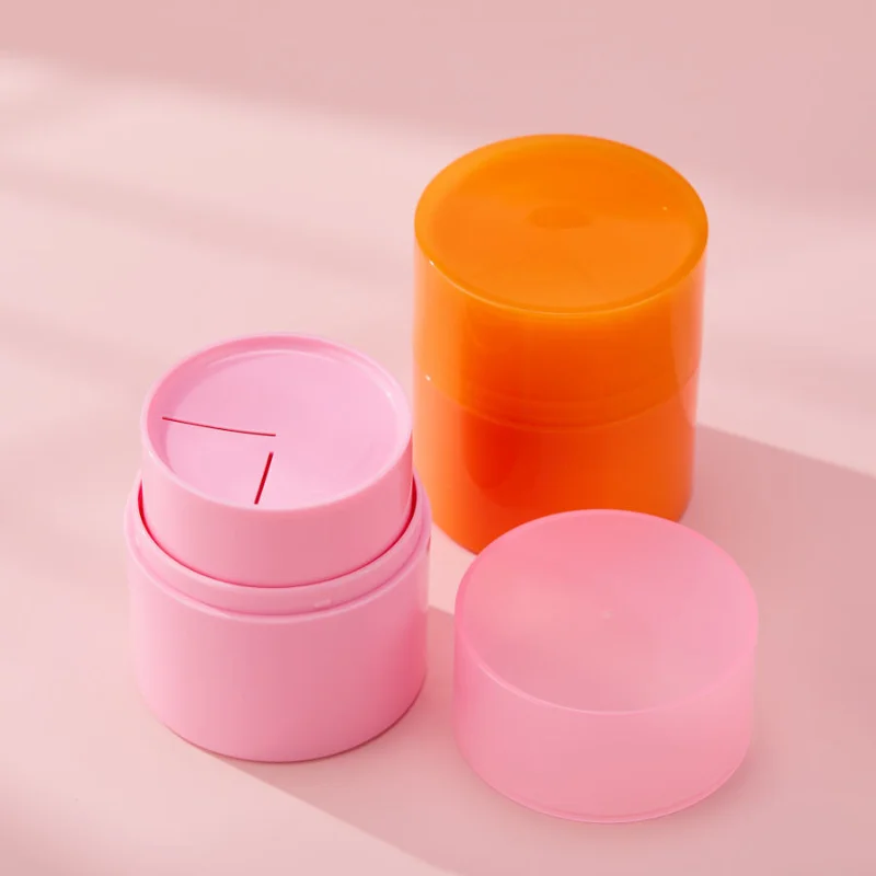 Luxury 50ml Pink Empty Vacuum Jar Personal Care Cream Airless Jar Plastic Airless Bottle Jar Cosmetic Jar for Balm Cream