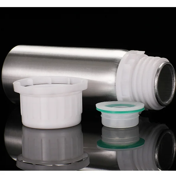 100ml 250ml 500ml Shiny Silver Aluminum Bottle for Essential Oils, Flavors, Solvents and Related Products with PP Tamper Evident Screw Cap