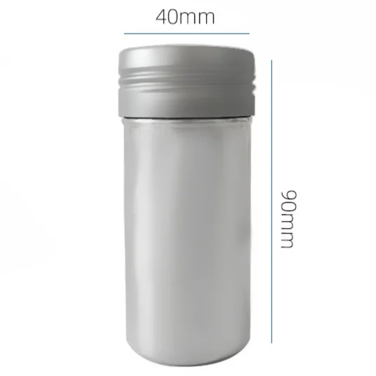 40*90mm Empty Cylinder Shape Hair Wax Stick Container 75ml Aluminum Cosmetic Wax Cream Jar Hair Cream Jars with Screw Lid