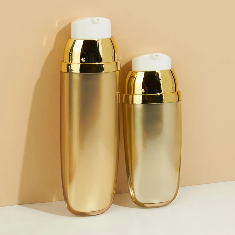 Custom Logo Cosmetic Plastic Bottle 15ml 30ML 50ML BB Cream Refill Empty Lotion Shampoo Facial Cleanser Airless Pump Bottle