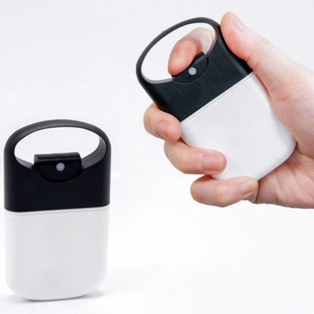 20ml 30ml Empty PP Plastic Refillable Pocket Hand Sanitizer Credit Card Type Perfume Spray Bottle With Ring