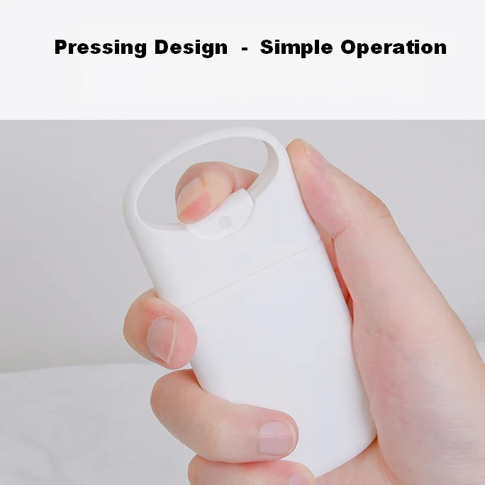 20ml 30ml Empty PP Plastic Refillable Pocket Hand Sanitizer Credit Card Type Perfume Spray Bottle With Ring