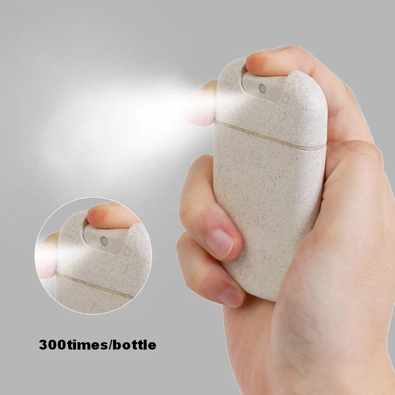 20ml/30ml Card-style Flat Pump Spray Bottles Pocket-sized Empty Portable Refillable Travel Toiletries Screen Printed Design