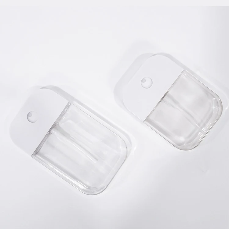 Customizable 38ml 50ml Empty Plastic Card-Style Spray Bottles Pump Fine-Mist Small Travel Hydration Spray Bottles Screen Printed