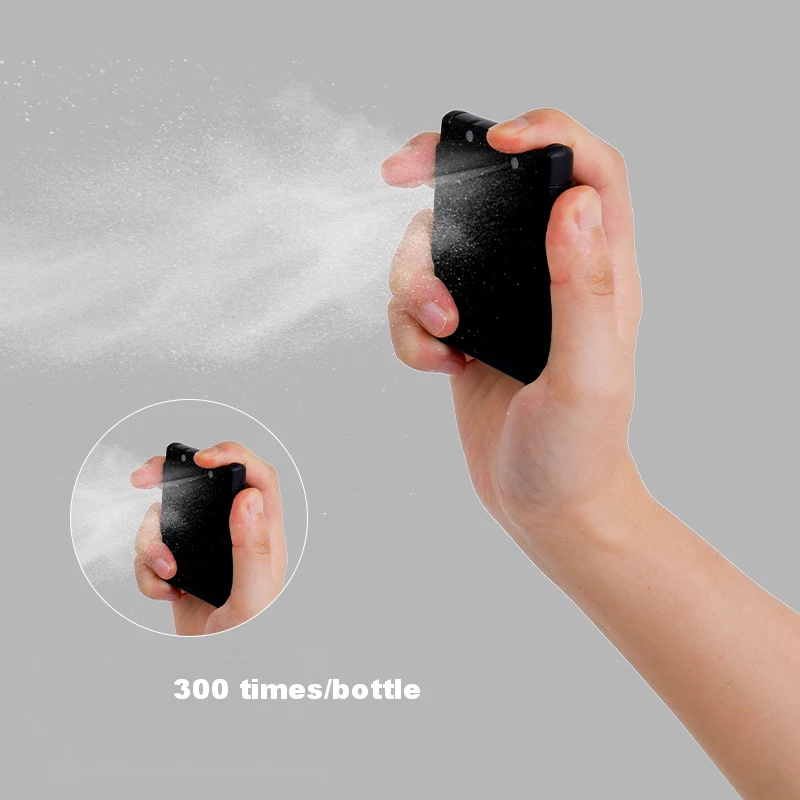 30ml Wholesale Double Sprayer Card 1oz Plastic Colorful Black Credit Card Perfume Bottle