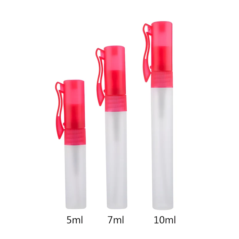 Fresh Breath Card Spray Framed Perfume Bottle 5ml 7ml 10ml Alcohol Fine Mist Spray Bottle Plastic Hand Sanitizer Bottle Wholesale