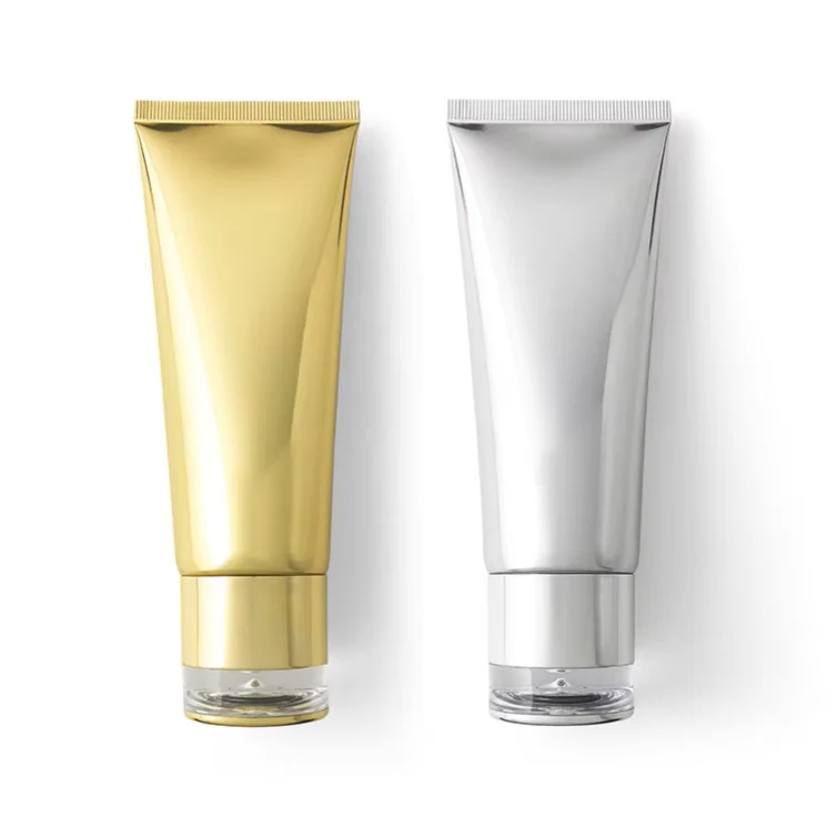 100ml PE Cosmetic Tube with Water Droplet Cap Soft Pattern Facial Cleanser Sunscreen Eye Cream Shampoo Bottle Dispensing