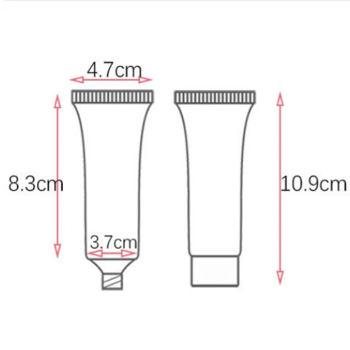 Empty 30ML BB Cream Lotion Soft Squeeze Tube Skincare Flat Matte White Cosmetic Makeup Refillable Liquid Foundation Squeeze Tube