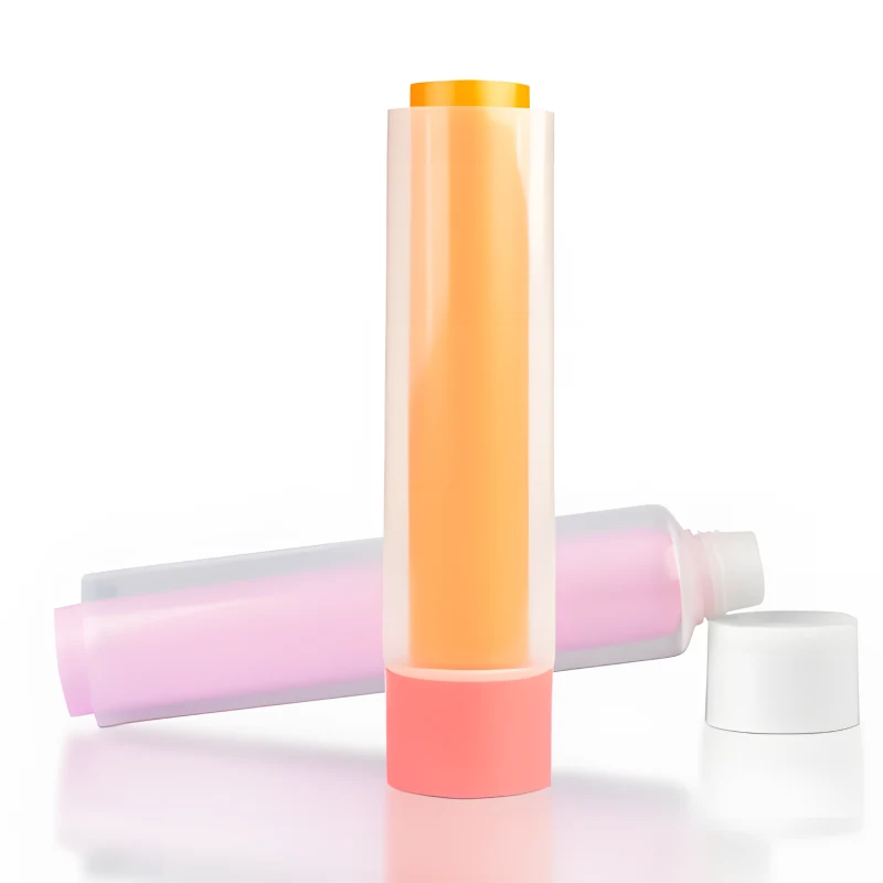 50ml 100ml Twin Tube with Screw Flip Top Caps Dual Chamber Plastic Tubes for Cosmetics Hair Color Dye Cream