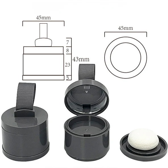 Wholesale Empty Custom Plastic Hairline Shadow Powder Makeup Packaging Case Container 4G