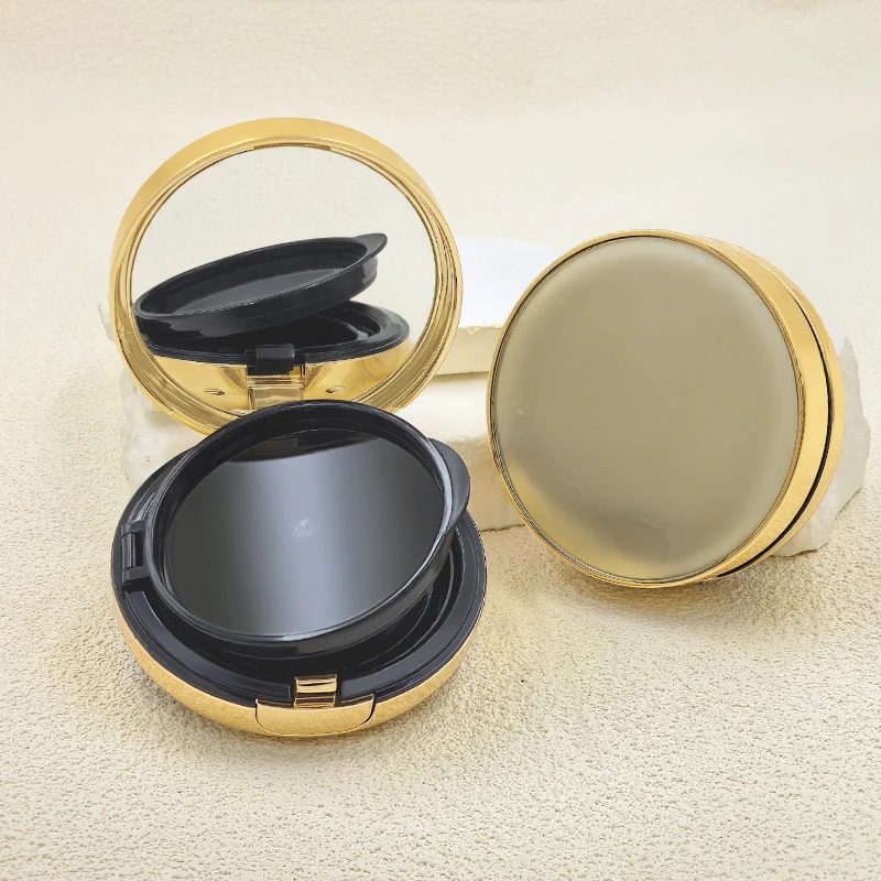 Custom 15g Round Air Cushion Box Concealer Cream Foundation Box Cosmetic Packaging Materials with Sponge and Puff
