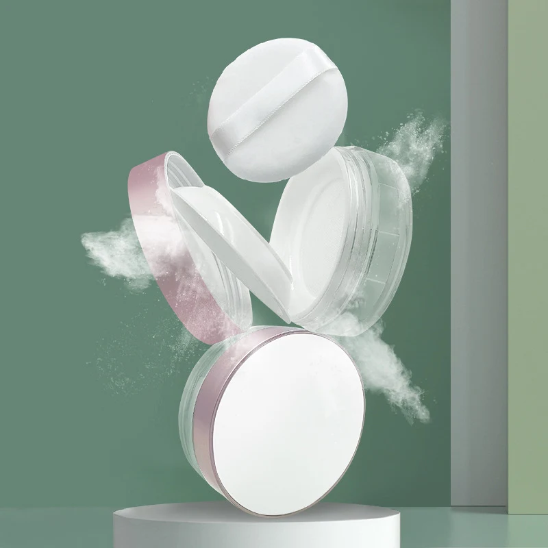 Free Sample Reusable 15g Plastic Cosmetic Jar with Screw Top for Loose Powder Honey Powder Blusher Talcum Powder